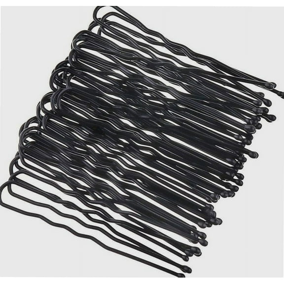 Black Pin Barrette 3 size Hair 100pc U-shaped Hairpins Clip Salon Waved Accessory Metal Headbands Women
