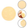 thumbnail image 3 of Unique Bargains Water-repellent Stripes Drink Coaster Set Yellow, 3 of 5