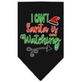 thumbnail image 2 of Christmas Pet and Dog Bandana Screen Printed, "I Can't, Santa Is Watching", 2 of 10