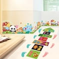 thumbnail image 4 of Paquete De 3 Pegatinas De Decoración De Suelo De Juego De Rayuela, Decoración Creativa De Dibujos Animados, Pegatina De Pared, Pegatinas De Pared De Juego De Cuadrícula Digital Diy Vogacara HA036685-00, 4 of 6