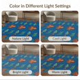 thumbnail image 7 of ODIKA 9'x12' Washable Area Rug Creature Design With Octopus Turtle Fish And Coral Ocean Sea Refined Structured for Dining Room, Basement, Large Office, Non-Slip Chair-Friendly, 7 of 7