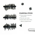 MozArt Supplies Artists Sketch Set, 22 Piece Essential Set, Portable