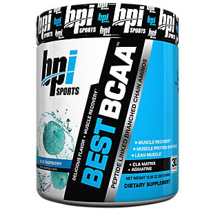 BPI Sports Best BCAA Powder, Blue Raspberry, 30