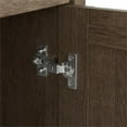 thumbnail image 4 of Scranton & Co 60" Contemporary Engineered Wood L-Desk with Storage in Ash Brown, 4 of 8