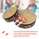 thumbnail image 2 of Tambor de piso para niños, instrumento musical de percusión Orff, tambor de mano para niños, 8 pulgadas, ideal para actividades educativas y recreativas., 2 of 7