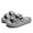 Gray, variant on Double Buckle Sandals Adjustable for Women Men Flat Sandals Pillow Cloud Slippers Comfort Slide Waterproof Slip-on Shower Shoes Seaside Black 42-43