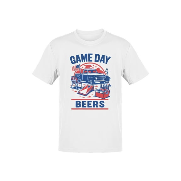 Game Day Beers Tailgate Fun Men's T-shirt