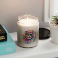 thumbnail image 5 of Hippie Scottish Fold Portrait Watercolor Tie-Dye Vintage Styles Soy Wax Candle Cat Lover Kitten Owner Gifts 9oz White Birch & Black Pepper Candle - 00014, 5 of 5