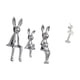 thumbnail image 5 of Escultura Familiar De Conejito De Ballet Elegante, Figura De Bailarina Moderna, Centro De Mesa Para Escritorio, Mesa, Armario, Estantería, Dormitorio, Decoración De Oficina, 5 of 8