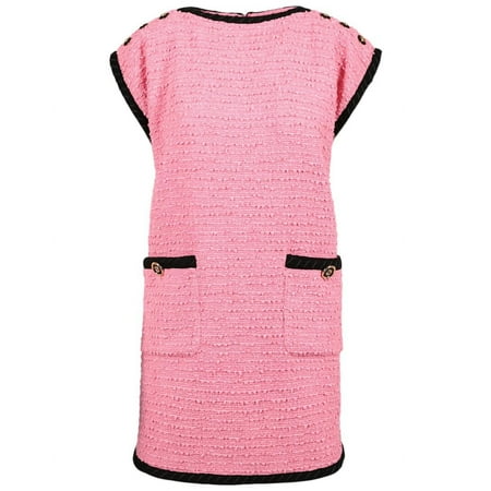 Gucci womens Boucle Tweed Mini Dress, 40