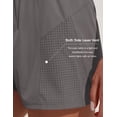 thumbnail image 6 of Pinspark Running Shorts for Women Quick Dry Gym Athletic Workout Shorts with Liner 2 Pockets Drawstring High Waisted Short, 6 of 7