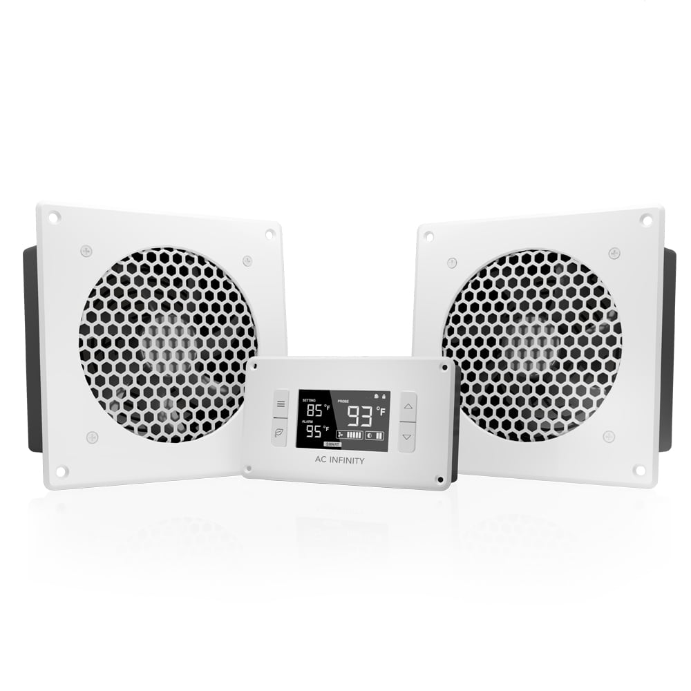 AC Infinity AIRPLATE T8 White, Quiet Cooling Dual-Fan System 6