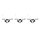 thumbnail image 4 of Greeniant Mascota Bandana Bowknot Mascota Pañuelo Algodón Decoración Animal Babero Bufanda con Collar, Negro Blanco, S Blanco negro S 3piezas Greeniant CBP179653, 4 of 6