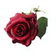 thumbnail image 1 of Advancent Cabeza de rosa artificial única, tallo largo, cabeza de rosa artificial carmesí, flor de simulación larga, arreglo de jardín para Kits de decoración para fiestas, 1 of 6