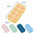 thumbnail image 5 of Riguas 8 Grids Ice Cube Mold Non-stick Food Grade Flexible DIY Stackable Square Shape Ice Tray Mold Kitchen Tool, 5 of 7