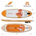 thumbnail image 4 of Famistar 8'7" Inflatable Stand Up Paddle Board SUP w/ 3 Fins, Adjustable Paddle, Pump & Carrying Backpack, 4 of 13