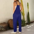 thumbnail image 4 of Utoimkio Women's Casual Jumpsuits Overalls Bib Solid Sleeveless Rompers for Women with Pockets, 4 of 7