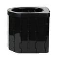 thumbnail image 1 of Inodoro de viaje plegable para acampar con tapa, inodoro portátil para exteriores ABS negro, 1 of 8