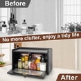 thumbnail image 3 of Sunhoo Bread Box for Countertop Wooden Bread Storage Bin Container Kitchen Counter Breadbox Saver Keeper Stackable Organizer Farmhouse Holder Vintage with Acrylic Window Boite a Pain (B, 3 of 8
