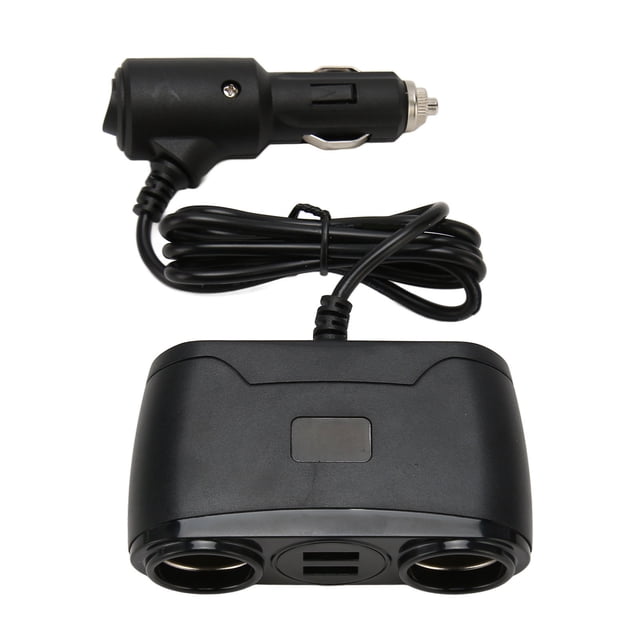 Adaptador de cargador de puertos USB dual multifuncional para encendedor de cigarrillos de coche de 120 W para dispositivos móviles