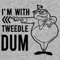 thumbnail image 2 of Men's Disney Alice In Wonderland I'm With Tweedledum Hoodie Color: Athletic Heather Size: M, 2 of 4