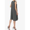thumbnail image 4 of TheMoogan Women's PLUS Basic Sleeveless Crew Neck Knee Length A-Line Jersey Pocket Swing Dress, 4 of 6