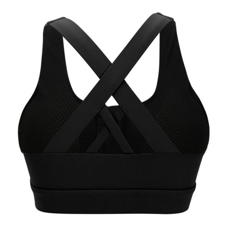 Women Push Up Sports Bra Padded Wirefree Shockproof Sports Tops Fitness Gym  Yoga Sports Vest Brassiere