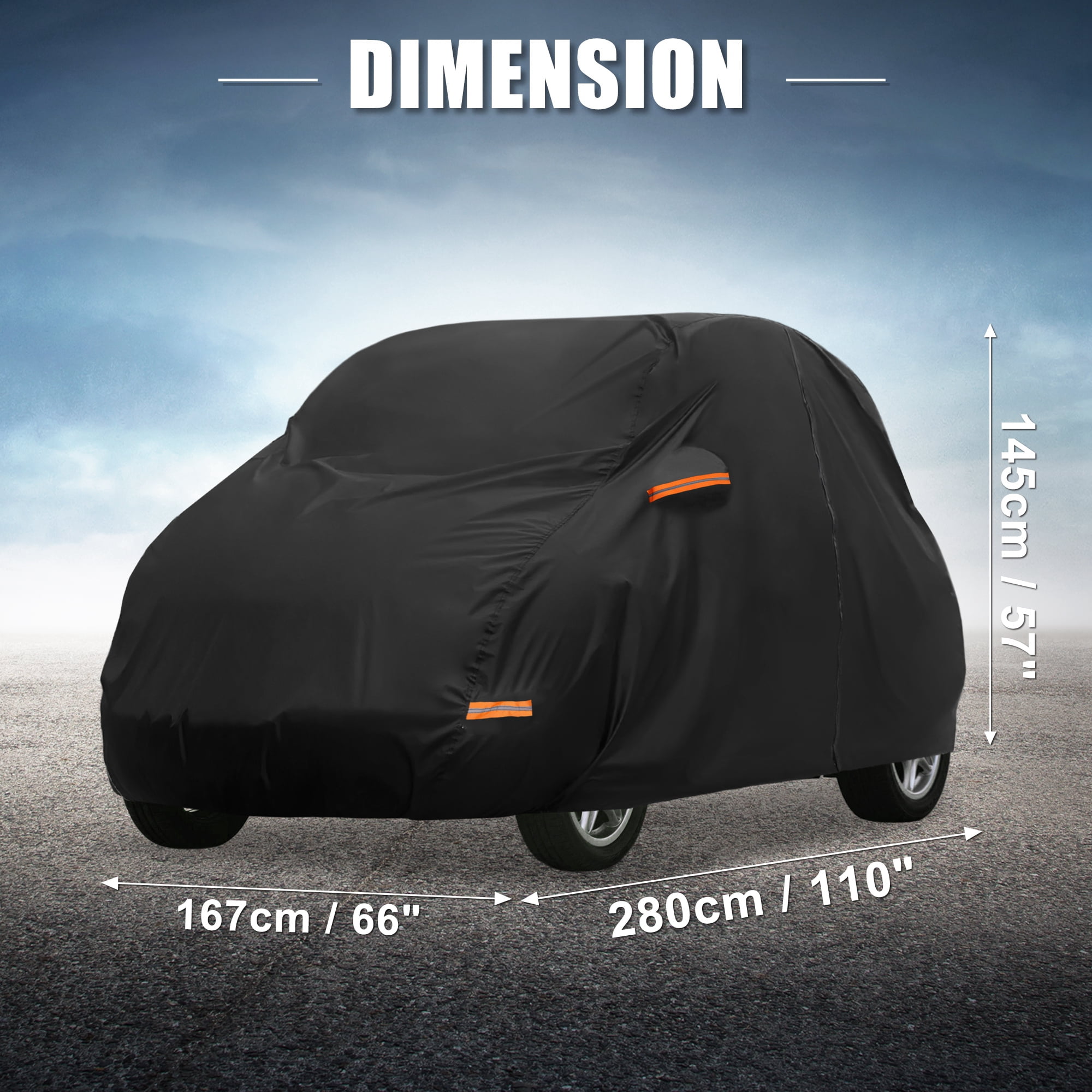 Unique Bargains 210D-PU Car Cover for Smart Fortwo 2007-2025