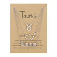 thumbnail image 1 of unids/set 12 collar con signo del zodiaco para mujer 12 colgante de constelación gargantilla de cadena joyería de cumpleaños con tarjeta de cartón Dengxun unisex, 1 of 2