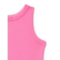 thumbnail image 3 of Wonder Nation Toddler Girls Ribbed Tank Top, Sizes 18M-5T, 3 of 3