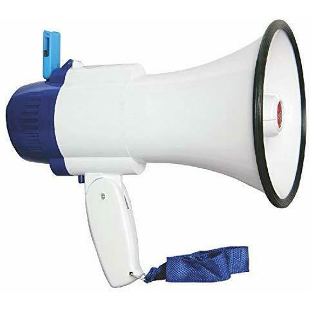 5 Core Megaphone Bullhorn Cheer Horn PA with RECORDING Siren Loudhailer