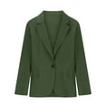 thumbnail image 4 of Women's Oversize Blazer Long Sleeve Casual Outfits 2025 Dressy One Button Down Plus Size Work Business Outerwear, 4 of 6