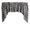 Black, variant on Swag Valance Cotton Zebra Print 58" Wide / 36" Tall