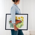 thumbnail image 4 of Monarch - Painting Butterfly Watercolor Nature Floral Insect Botanical Summer Black Framed Wall Art Print 11 x 14 inches, 4 of 8