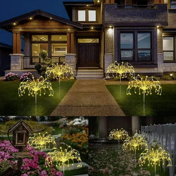 PURELY- Outdoor Led Solar Firefly Lights Garden Waterproof Fairy Lights Landscape Decor