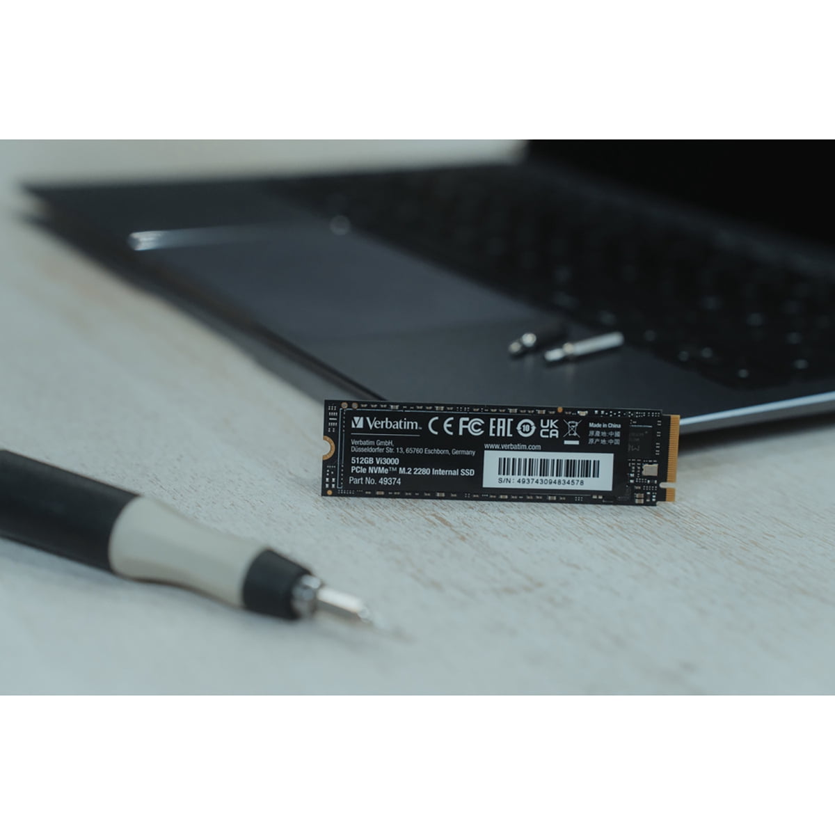 Verbatim 512GB Vi3000 PCIe NVMe M.2 2280 Internal SSD