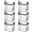 6 PC, variant on Clear Zipper Storage Organizer Tote with Reinforced Handles, See Through PVC Clothes Storage Bin, Foldable Closet Storage Box for Clothing, Blankets, Towels, Linen Organizing,12.6*9.4*9.8 in.
