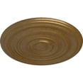 thumbnail image 3 of 29 1/8"OD x 1 1/2"P Carton Smooth Ceiling Medallion (Fits Canopies up to 9 1/8"), Hand-Painted Pale Gold, 3 of 6