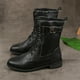 thumbnail image 4 of Botas de montar de vaquero de estilo occidental a la moda para mujer, botas informales cálidas de tacón bajo hasta la rodilla, zapatos de tubo medio Wmkox8yii  shkj327, 4 of 8