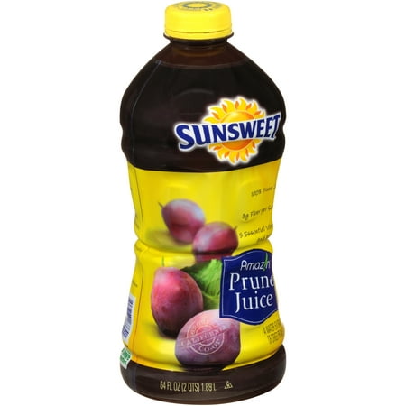 (6 Pack) Sunsweet AmazIn 100% Juice, Prune, 64 Fl Oz, 1