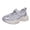 Purple, variant on Krdevn Toddler Girls Silver Mary Jane Sneakers Breathable Mesh Casual Shoes Size:9.5-10 Years