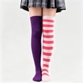 thumbnail image 2 of SUXIAN Womens Knee High Socks Striped Moisture Wicking Fabric All Day Comfort Support Halloween, 2 of 4