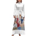 thumbnail image 2 of Vestido largo de la Isla de Gilligan, ropa de mujer, ropa de fiesta, vestido estilo coreano, 2 of 5