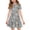 Gray, variant on Girls Easter Dress Kids Festival Cute Bunny Print A-Line Dresses Teen Casual Short Sleeve Crew Neck Sundress with Pockets (Complexion, 13-14 Years)