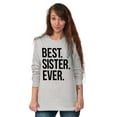 thumbnail image 4 of Best Sister Ever Siblings Family Joke Women Plus Size Long Sleeve Graphic Tee Brisco Brands 3X, 4 of 5