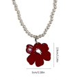 thumbnail image 3 of Elegant Flower Pendant Necklace for Women Casual Pearl Bead Chain Choker Unique Charming Flower Pendant Necklace Yellow, 3 of 4