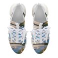 thumbnail image 6 of Sunset Scenery Fashion Women's Nurse Shoes Casual Flat Sneaker Print Ladies Lace Up Light Walking Shoe Breathable Footwear, 6 of 8