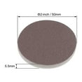 thumbnail image 2 of 2-Inch Sanding Sponge Hook and Loop Sanding Disc Wet / Dry for Car Wood Drywall Metal 500-600 Grit Brown Corundum 12pcs, 2 of 5