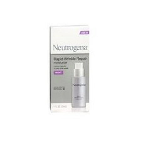 Neutrogena Rapid Wrinkle Repair Anti-Wrinkle Night Accelerated Retinol SA Facial Moisturizer, 1 fl. Oz
