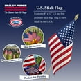 thumbnail image 6 of 8x12in Polycotton Betsy Flags US Stick Flag, Wood Dowel, 6 of 6
